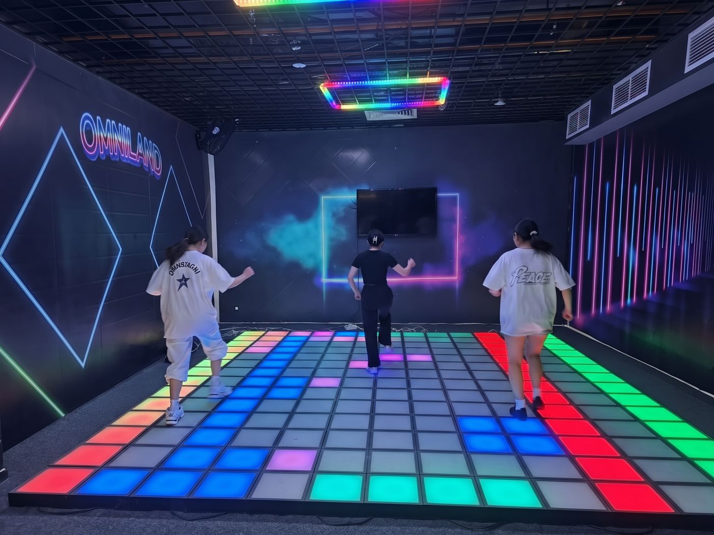 Sol LED interactif